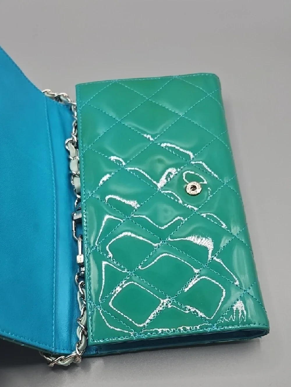 💚CHANEL 2.55 Reissue Patent Leather L Flap Wallet💚